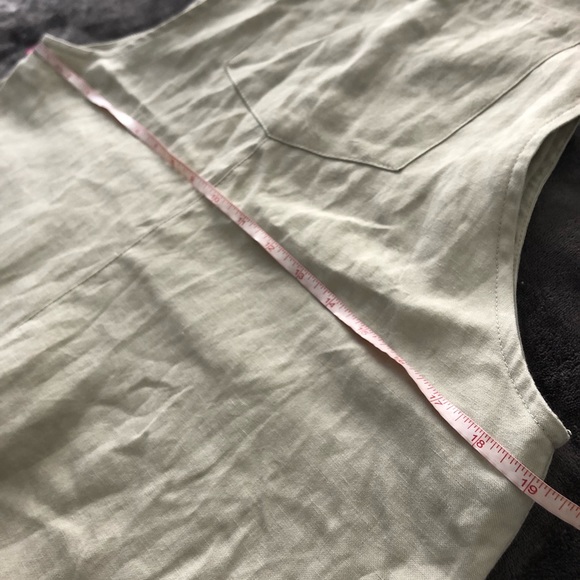 NWT Zara Grey Linen Pocket Wide Leg Jumpsuit - Picture 8 of 8